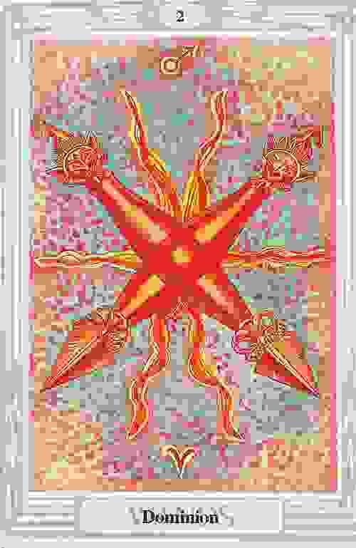 Thoth quick reference printable Master Tarot Lesson for the 4 twos. 