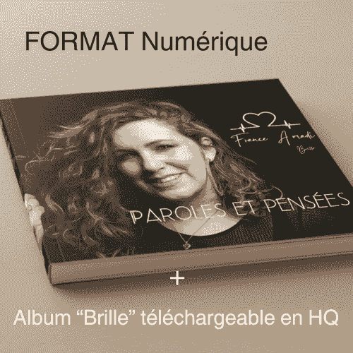 Coffret numérique ; Livret de paroles et pensées et Album brille en haute qualité