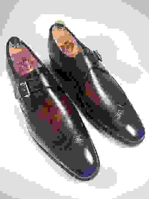 NEW: Tobacco Patina Leather Single Monk Strap  