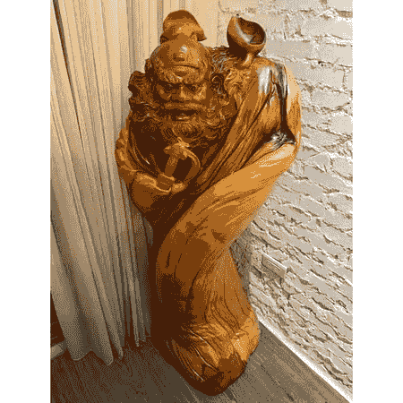 鍾馗 木雕藝品(崖柏)