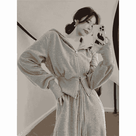 休閒套裝 寬褲套裝 灰色