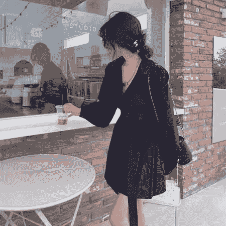 設計感收腰綁帶風衣外套氣質翻領顯瘦西裝連身裙 實拍