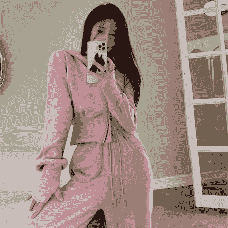 休閒套裝 寬褲套裝 粉色