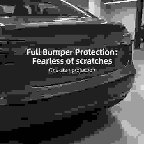 Universal 3D PVC Car Trunk Protector Strip | Heavy-Duty Anti-Collision Bumper Guard