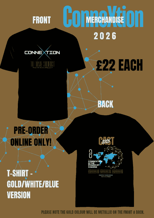 PRE-ORDER - CONNEXTION 2026 MERCH - METALLIC GOLD /WHITE/BLUE VERSION