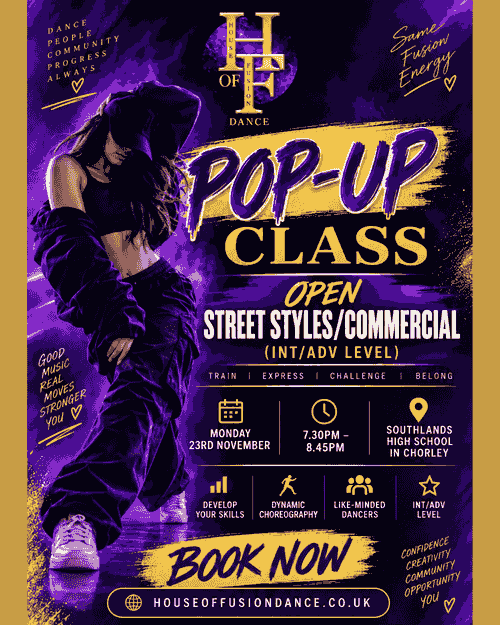 POP-UP CLASSES CHORLEY