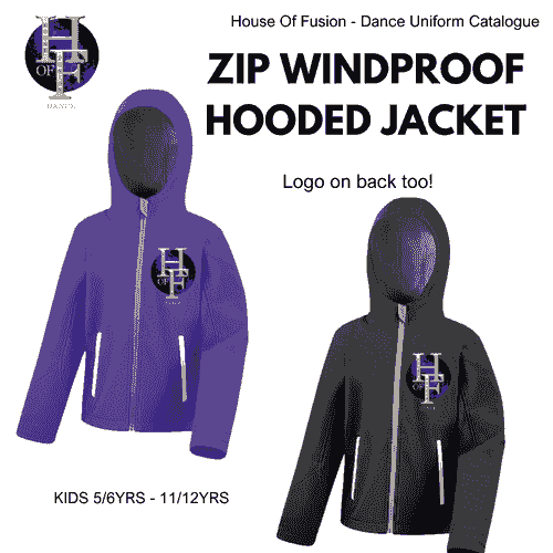 ZIP WINDPROOF HOODED JACKET - House Of Fusion - Dance Catalogue