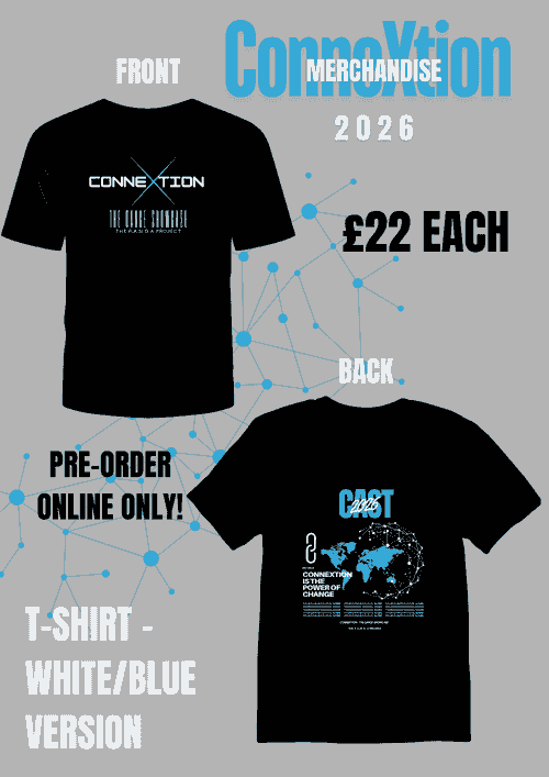 PRE-ORDER - CONNEXTION 2026 MERCH - WHITE/BLUE VERSION