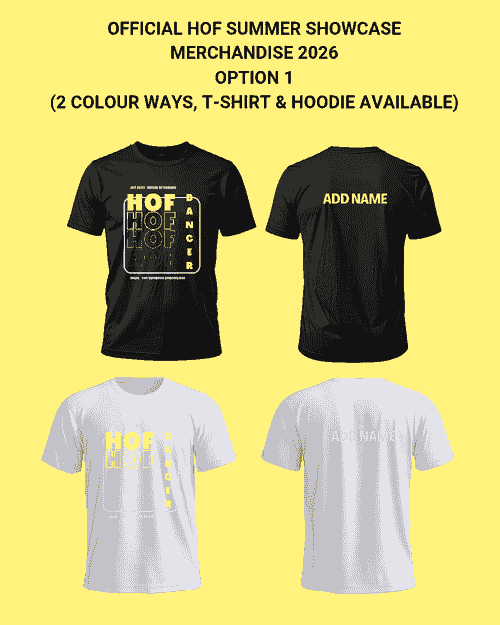OFFICIAL SUMMER SHOWCASE 2026 MERCHANDISE - OPTION 1 PINK/YELLOW T-SHIRT