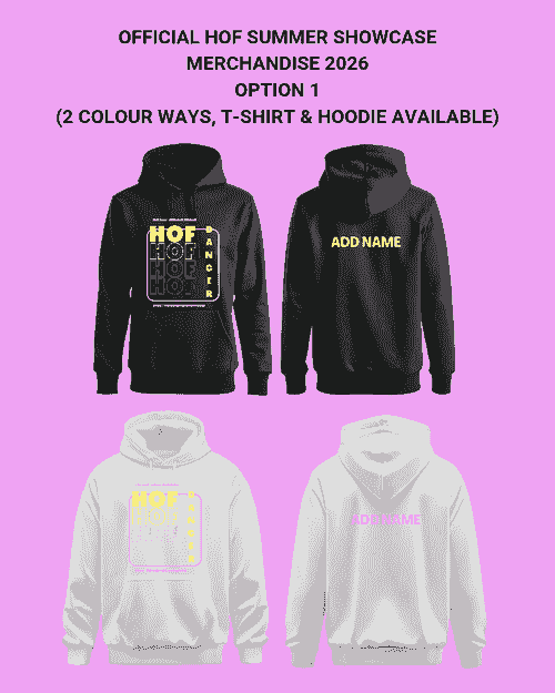 OFFICIAL SUMMER SHOWCASE 2026 MERCHANDISE - OPTION 1 PINK/YELLOW HOODIE