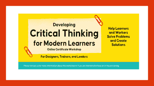 Critical Thinking wiorkshop