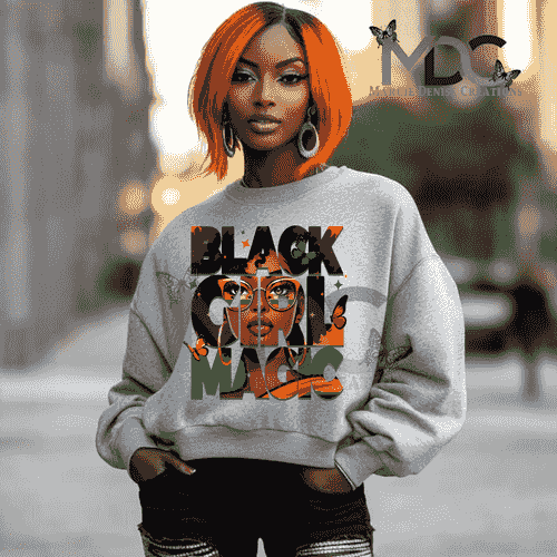 Black GIRL MAGIC SWEATSHIRTS
