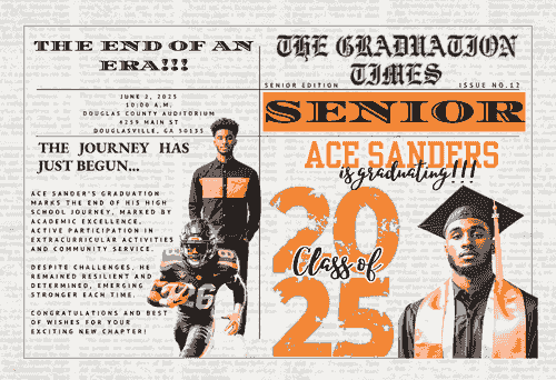 SENIOR  Newspaper Template