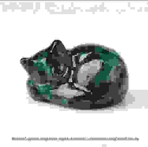 Healing Crystal Cat Carving