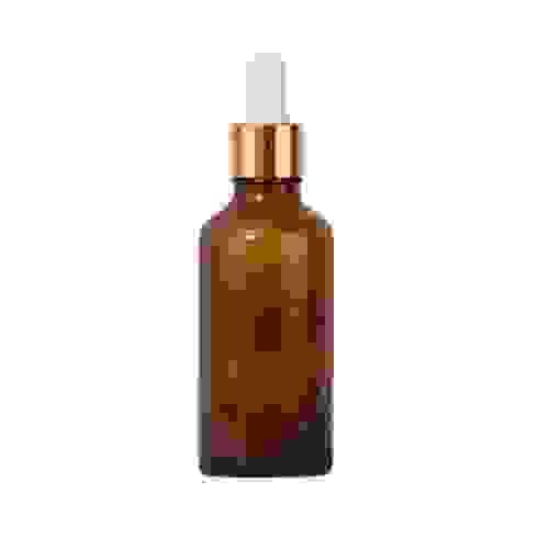 Gotero ámbar tapa dorada 50ml (Paquete de 2)    