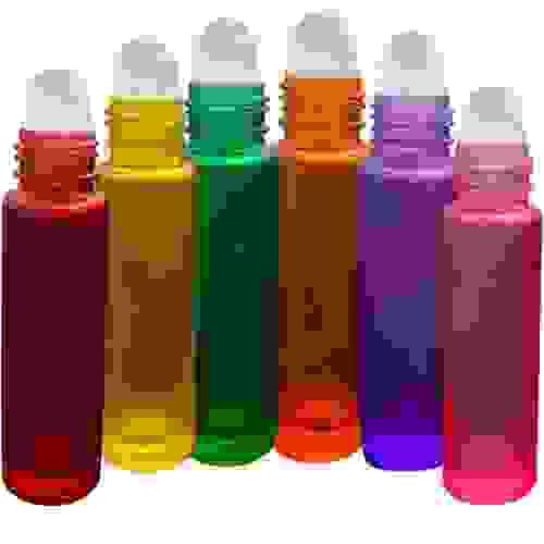 Roll on 10ml colores bolita de cristal (Paquete de 6)