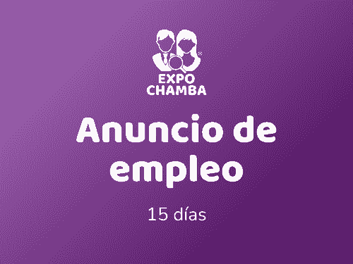Anuncio de empleo (15 días)