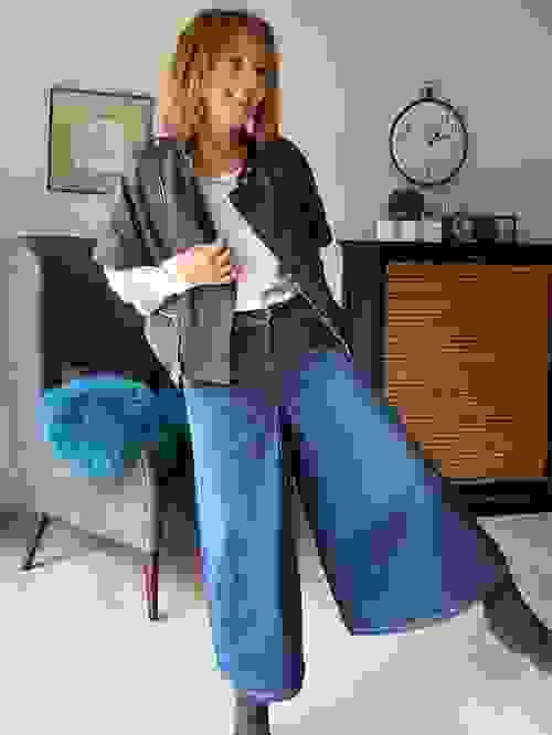 Jupe culotte en jeans 