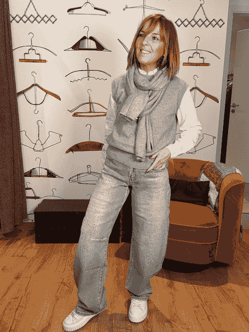 Jeans Barrel Strass 