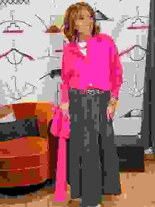 Jupe Nouchka Gris ligné 