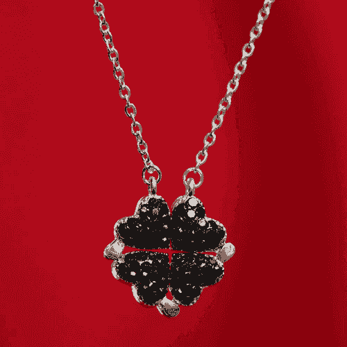 NECKLACE - BLACK HEART