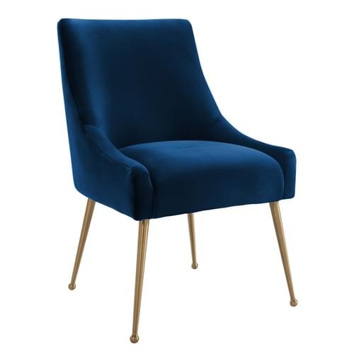 MASON NAVY VELVET SIDE CHAIR 1