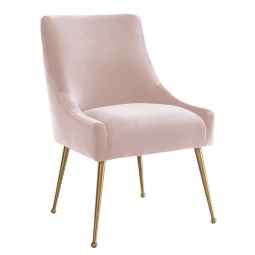 MASON PINK VELVET SIDE CHAIR