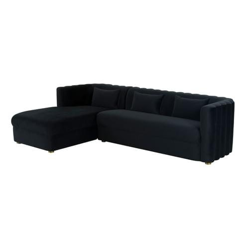 KIA BLACK VELVET SECTIONAL - LAF