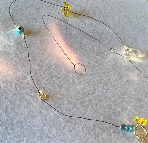 Aqua Evil Eye - Necklace