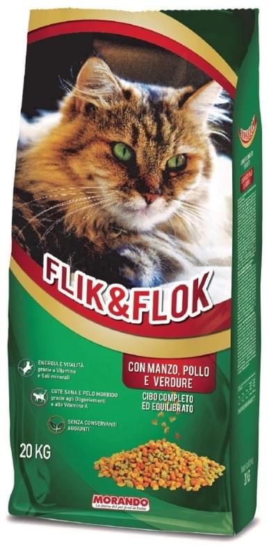 Hrană pisică Flik&Flok croc.Mnz/Pol 20kg/sac cod787