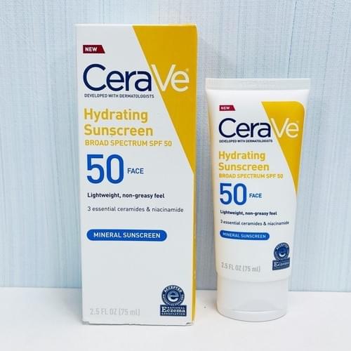 Cerave Hydrating Sunscreen Broad Spectrum SPF 50