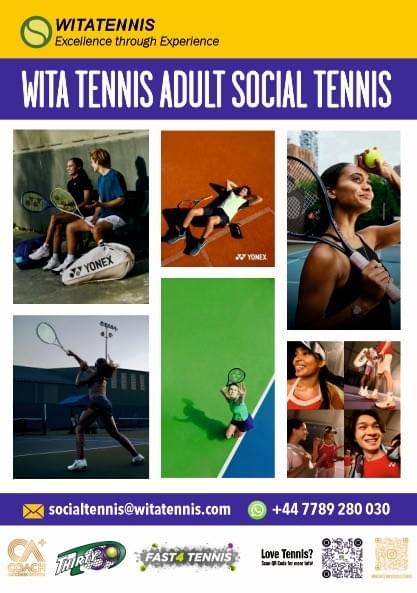 WITA TENNIS ADULT SOCIAL TENNIS @ Ark Burlington Danes W12 0TN