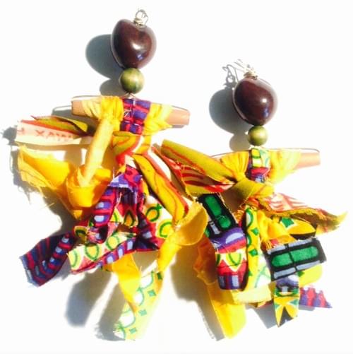 Batik Egungun Doll Eardangle