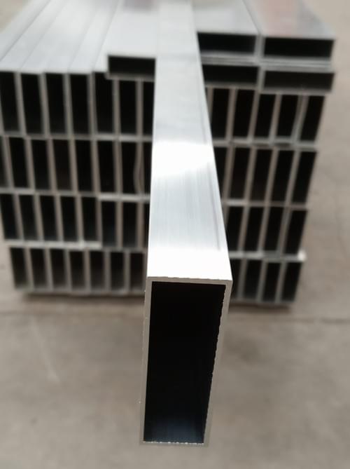 Cuadradillo rectangular de aluminio bruto 60x20