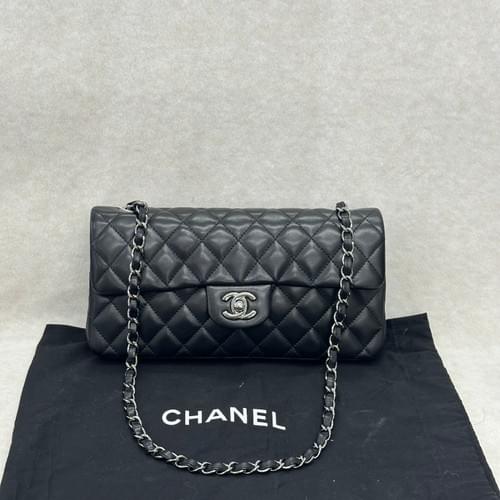 Chanel Matelasse Coco Mark Chain Shoulder Bag Lambskin