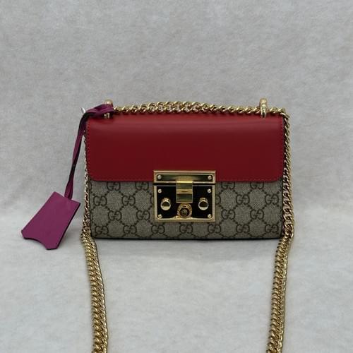 GUCCI Padlock Small Shoulder Bag in GG Supreme Canvas/Leather
