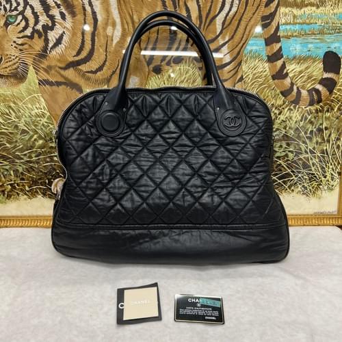 Chanel Matelasse Calfskin Tote Bag Black