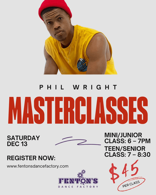 Phil Wright Master Classes - Saturday, December 13th