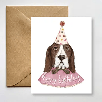 Birthday Costume Hound Greeting Card