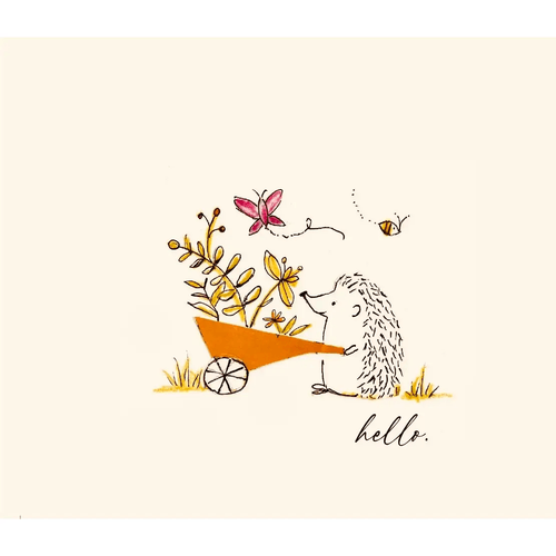 Hedgehog Hello Note Card