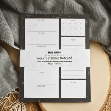 Calendar Notepad, Moon & Stars - Wild North Co