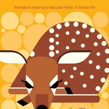 Charley Harper's Sticky Critters Volume 2: Animals in America's National Parks Sticker Kit (3+)
