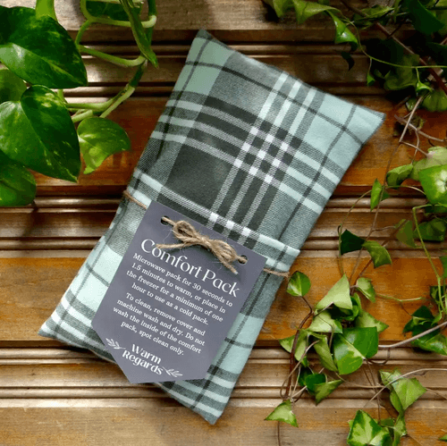 Comfort Pack, Teal Plaid - Warm Regards Gifts