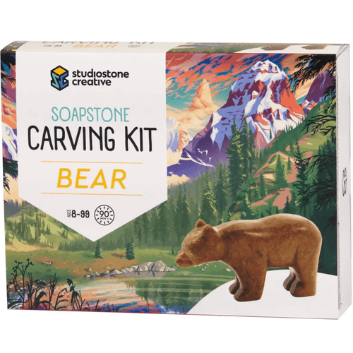 DIY Soapstone Bear Carving Kit (Age 8+)