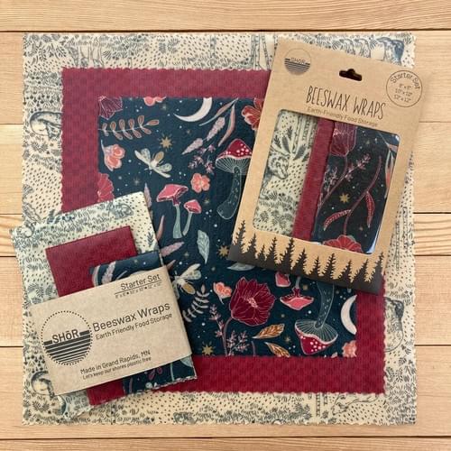 Beeswax Wrap Starter Set (3 options) - Shor