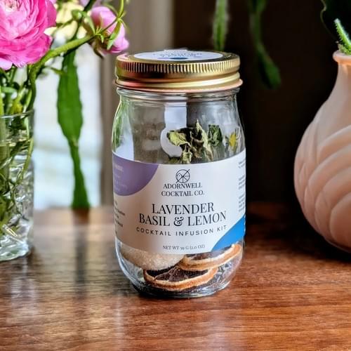 Cocktail Infusion Kit, Lavender Basil & Lemon - Adornwell Cocktail Co