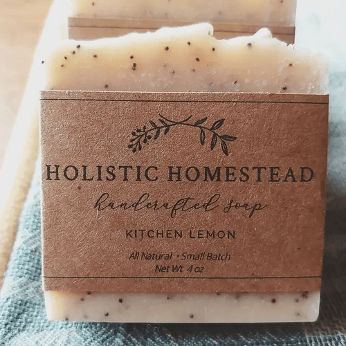 Kitchen Lemon Herbal Soap - Holistic Homestead