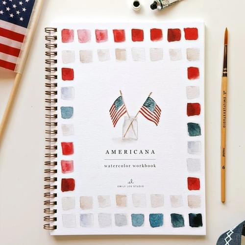 Emily Lex Studio Americana Watercolor Workbook