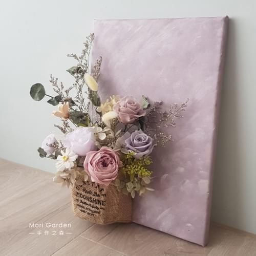 花畫系列 | 星塵花語 (星空紫,顏色可客製)