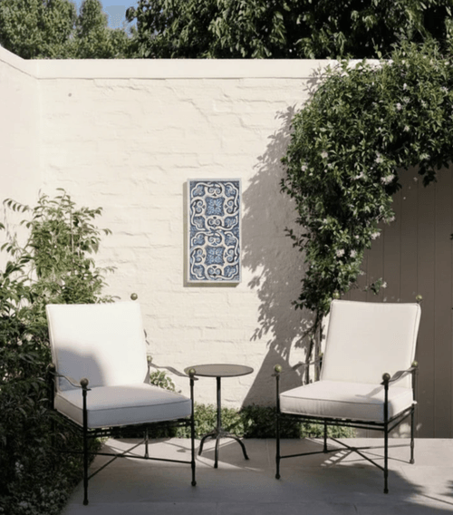 Quardo 2 x 4 blue white tile